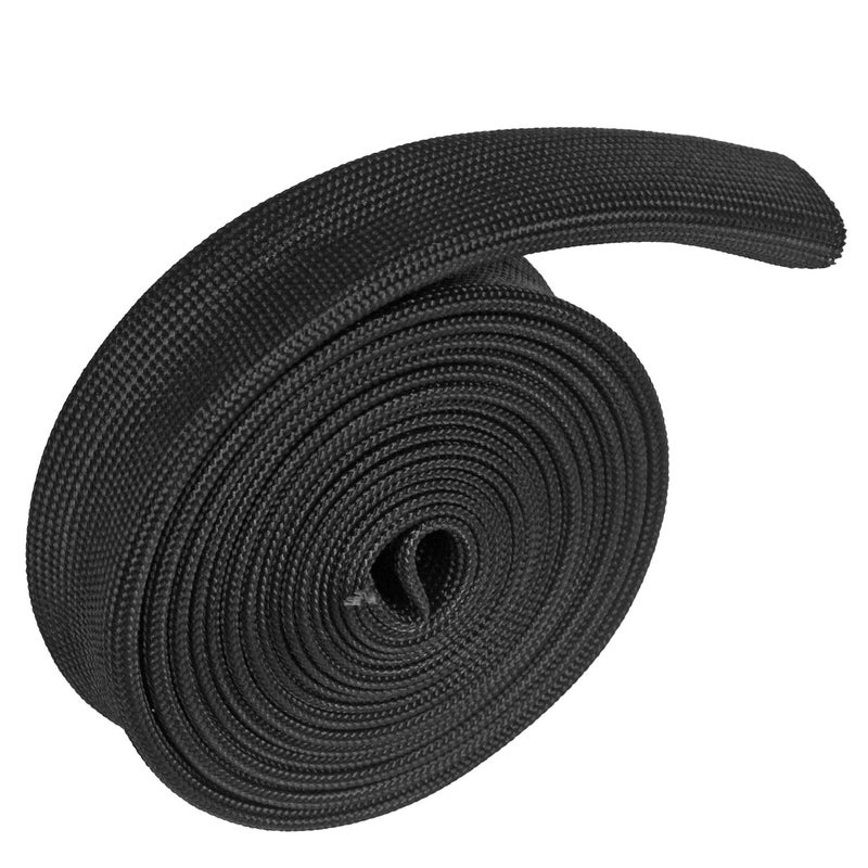 LEDAUT Fiberglass Heat Shield Sleeve - 3/4" ID X 10' Adjustable Hose Heat Shield Spark Plug Wire Black For Car Wire Loom Brake Line Cable - Image 2